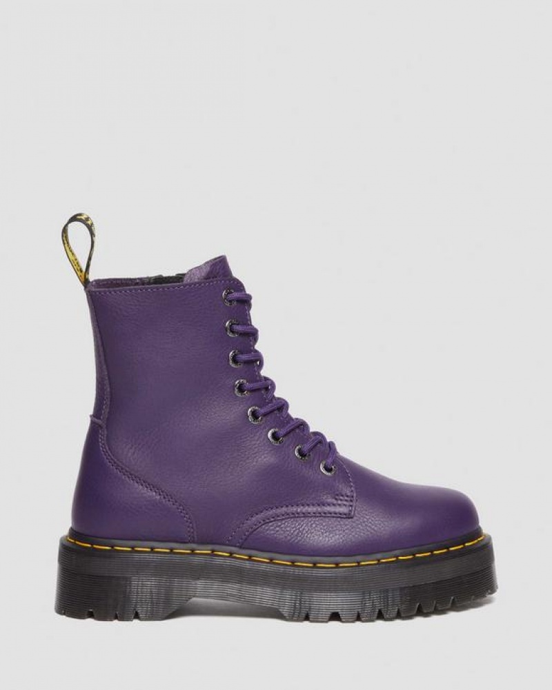 Dr Martens Jadon III Boot Pisa Nahkaiset Miesten Platform Kengät Violetit | Suomi_Dr67082