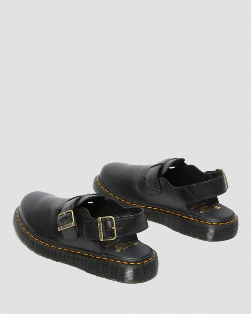 Dr Martens Jorge Made in England Nahkaiset Slingback Naisten Sandaalit Mustat | Suomi_Dr88757