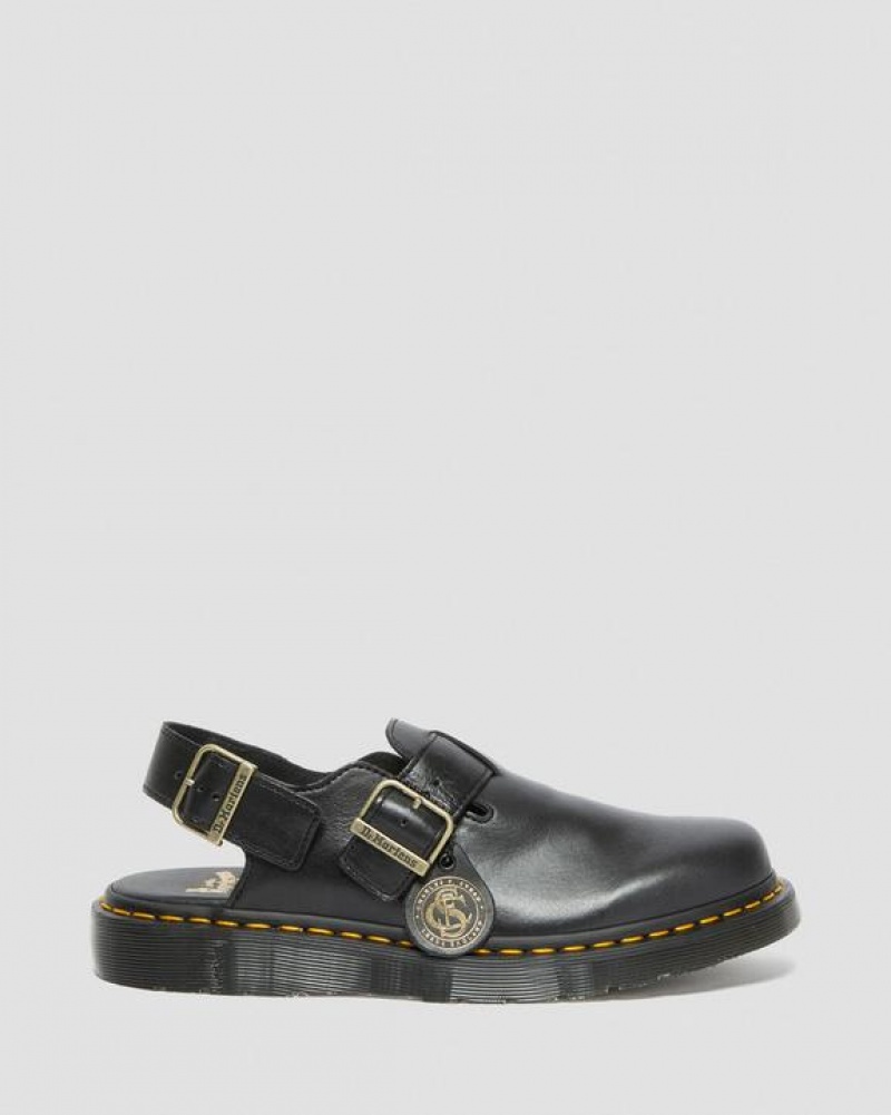 Dr Martens Jorge Made in England Nahkaiset Slingback Naisten Sandaalit Mustat | Suomi_Dr88757