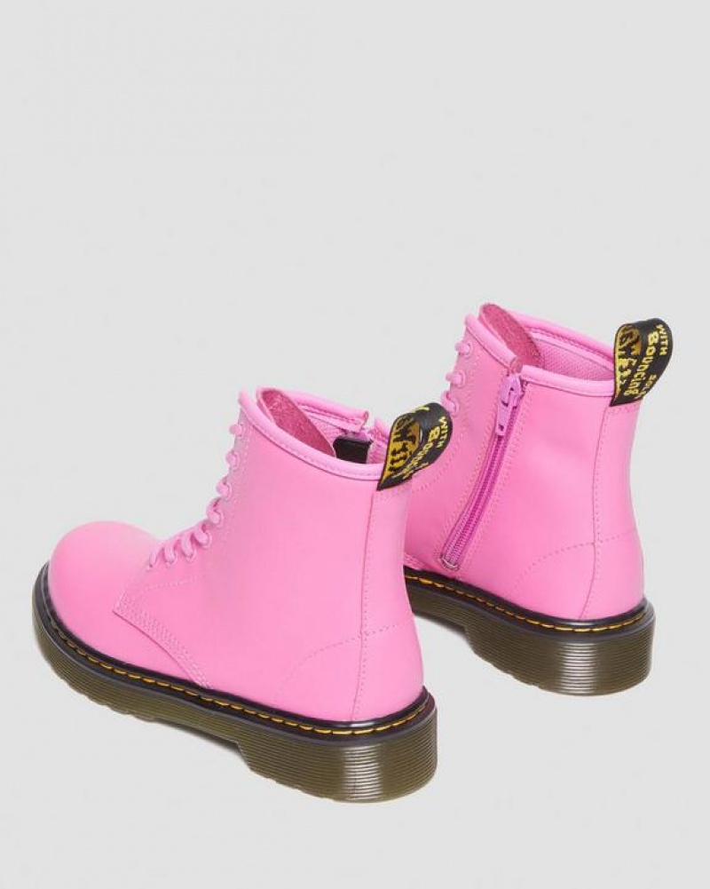 Dr Martens Junior 1460 Nahkaiset Pitsi Up Lasten Saappaat Pinkki | Suomi_Dr53510