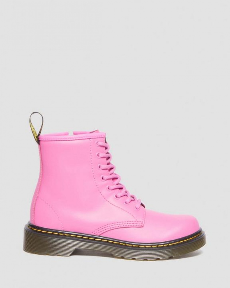 Dr Martens Junior 1460 Nahkaiset Pitsi Up Lasten Saappaat Pinkki | Suomi_Dr53510