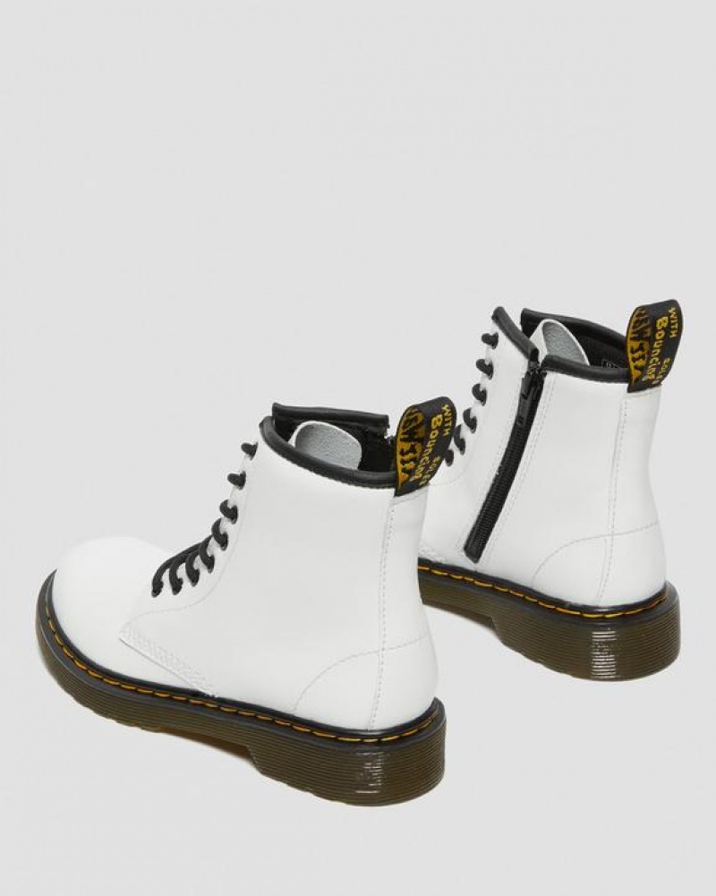 Dr Martens Junior 1460 Nahkaiset Pitsi Up Lasten Saappaat Valkoinen | Suomi_Dr15947