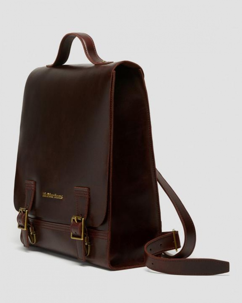 Dr Martens Nahkaiset Box Backpack Accessories Laukut Ruskea | Suomi_Dr87779