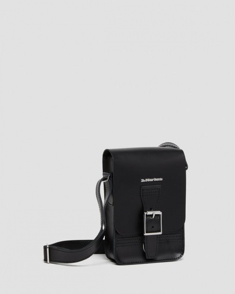 Dr Martens Nahkaiset Vertical Crossbody Accessories Laukut Mustat | Suomi_Dr13035