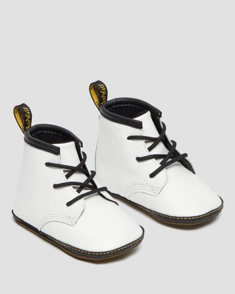 Dr Martens Newborn 1460 Auburn Nahkaiset Booties Lasten Saappaat Valkoinen | Suomi_Dr31525