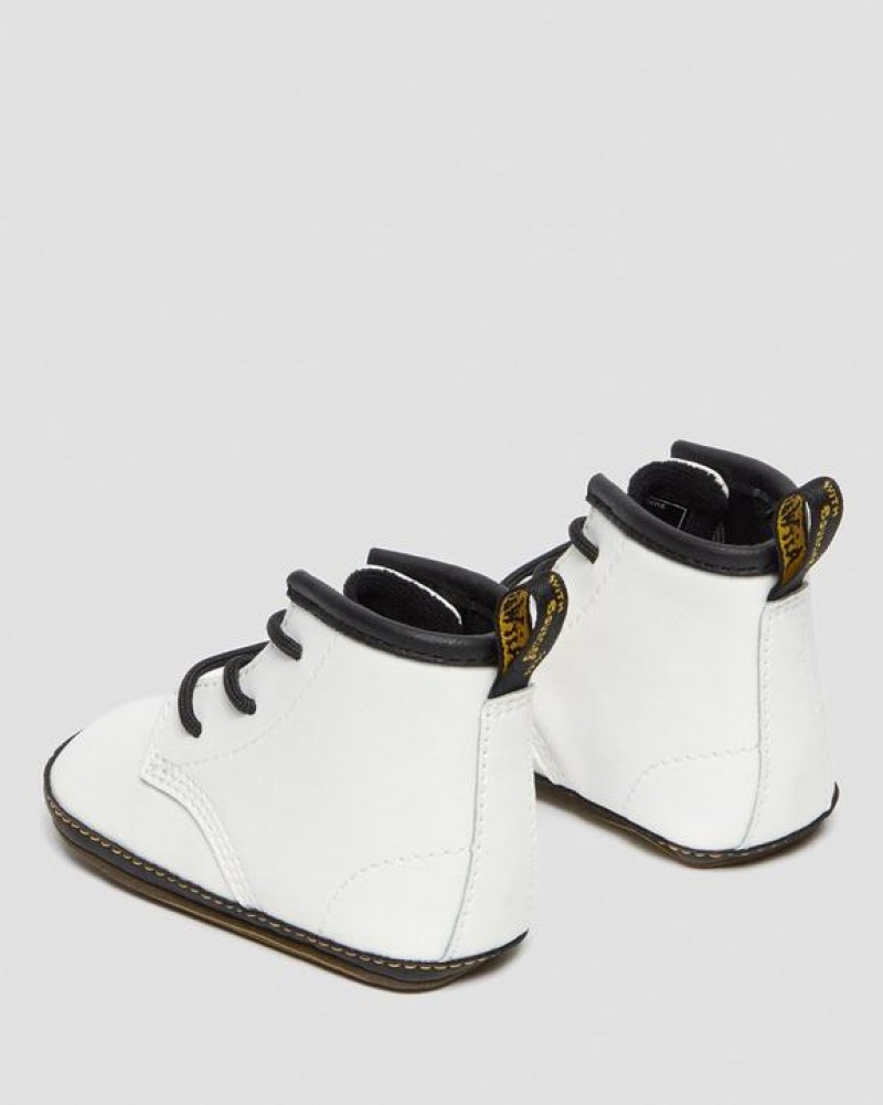 Dr Martens Newborn 1460 Auburn Nahkaiset Booties Lasten Saappaat Valkoinen | Suomi_Dr31525