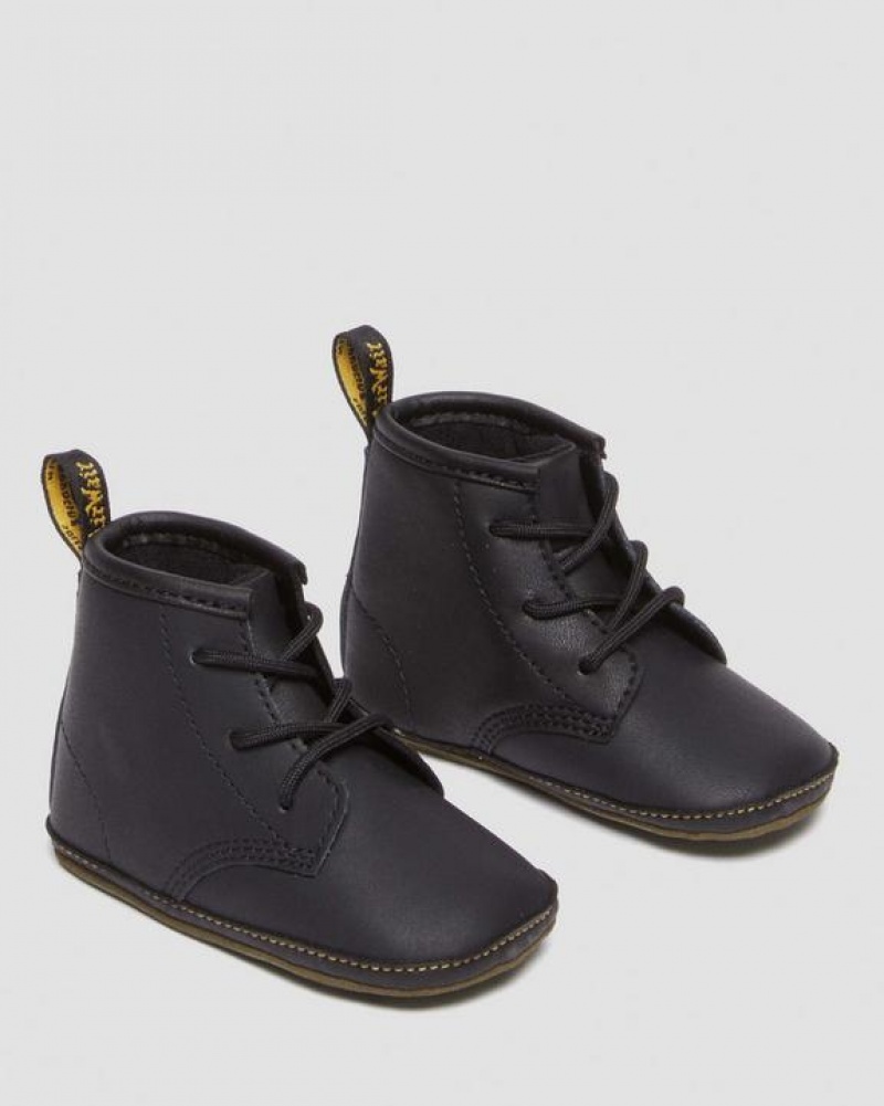 Dr Martens Newborn 1460 Auburn Nahkaiset Booties Lasten Saappaat Mustat | Suomi_Dr90298