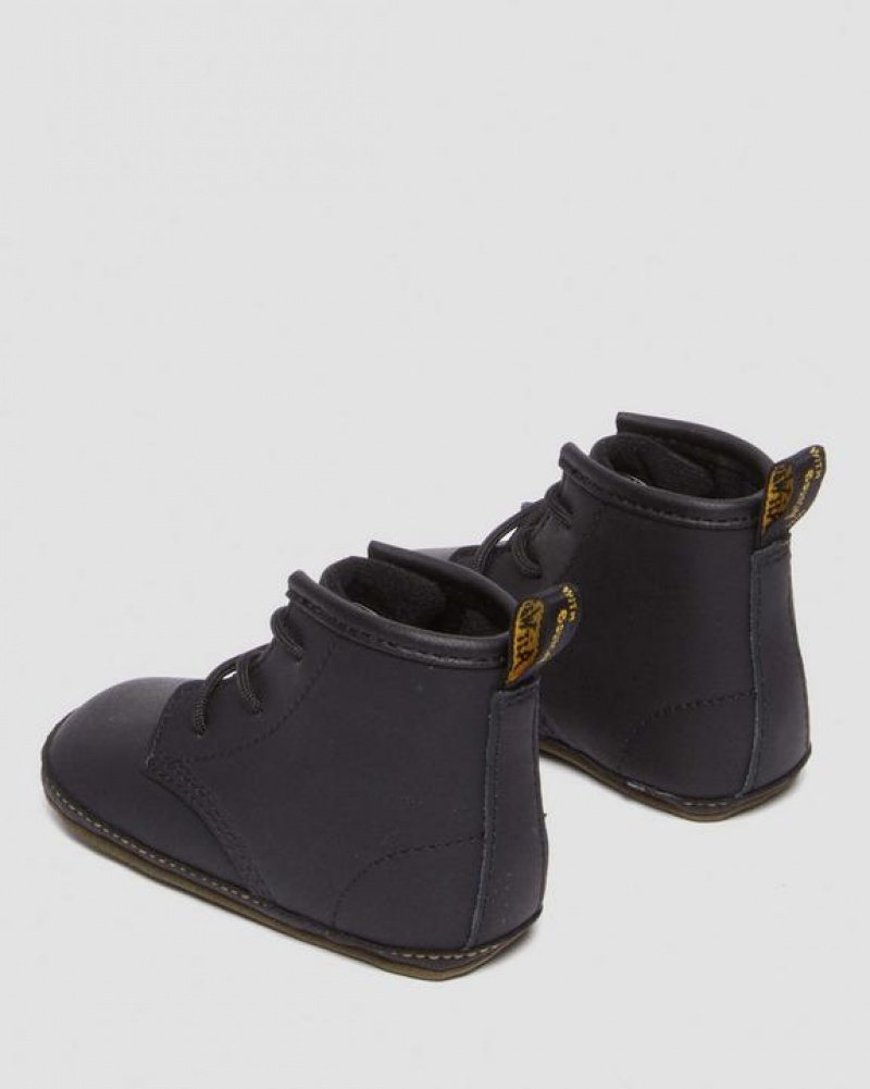 Dr Martens Newborn 1460 Auburn Nahkaiset Booties Lasten Saappaat Mustat | Suomi_Dr90298