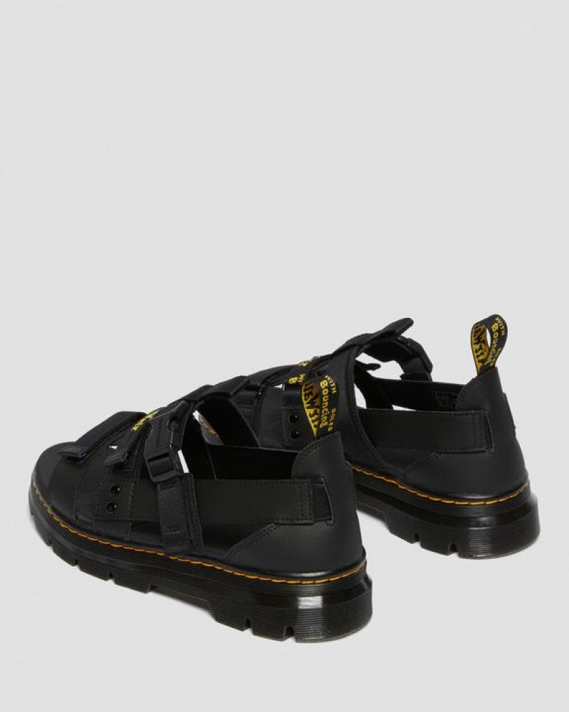 Dr Martens Pearson Webbing Miesten Sandaalit Mustat | Suomi_Dr15798