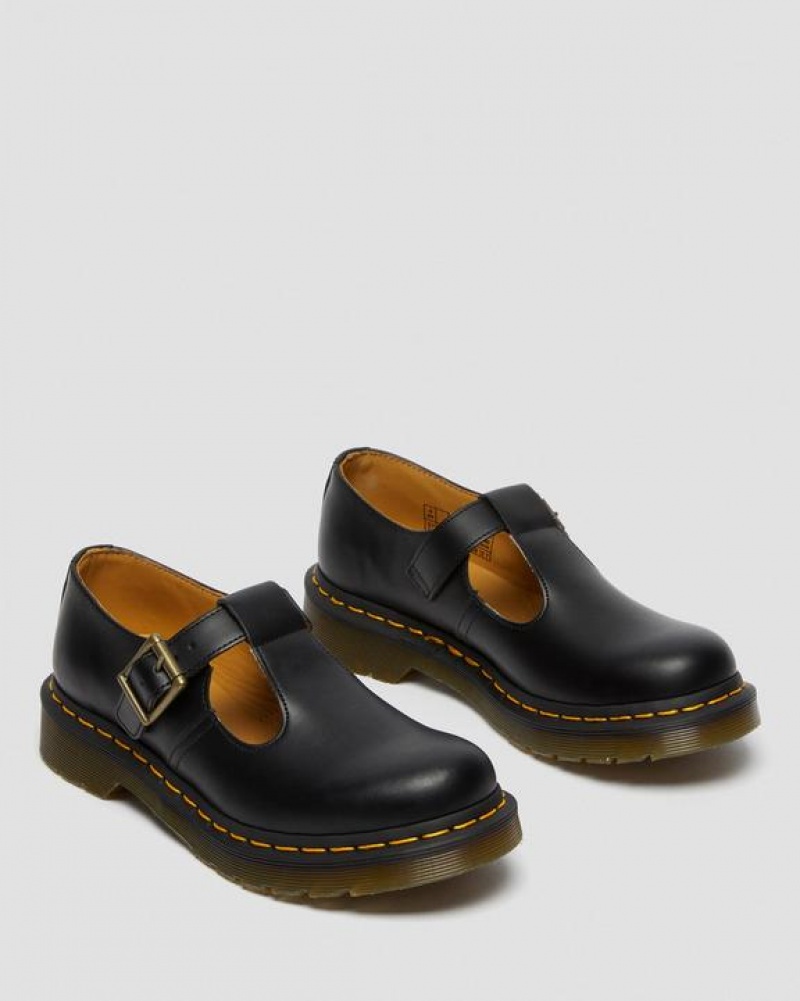 Dr Martens Polley Smooth Nahkaiset Mary Janes Naisten Kengät Mustat | Suomi_Dr31030