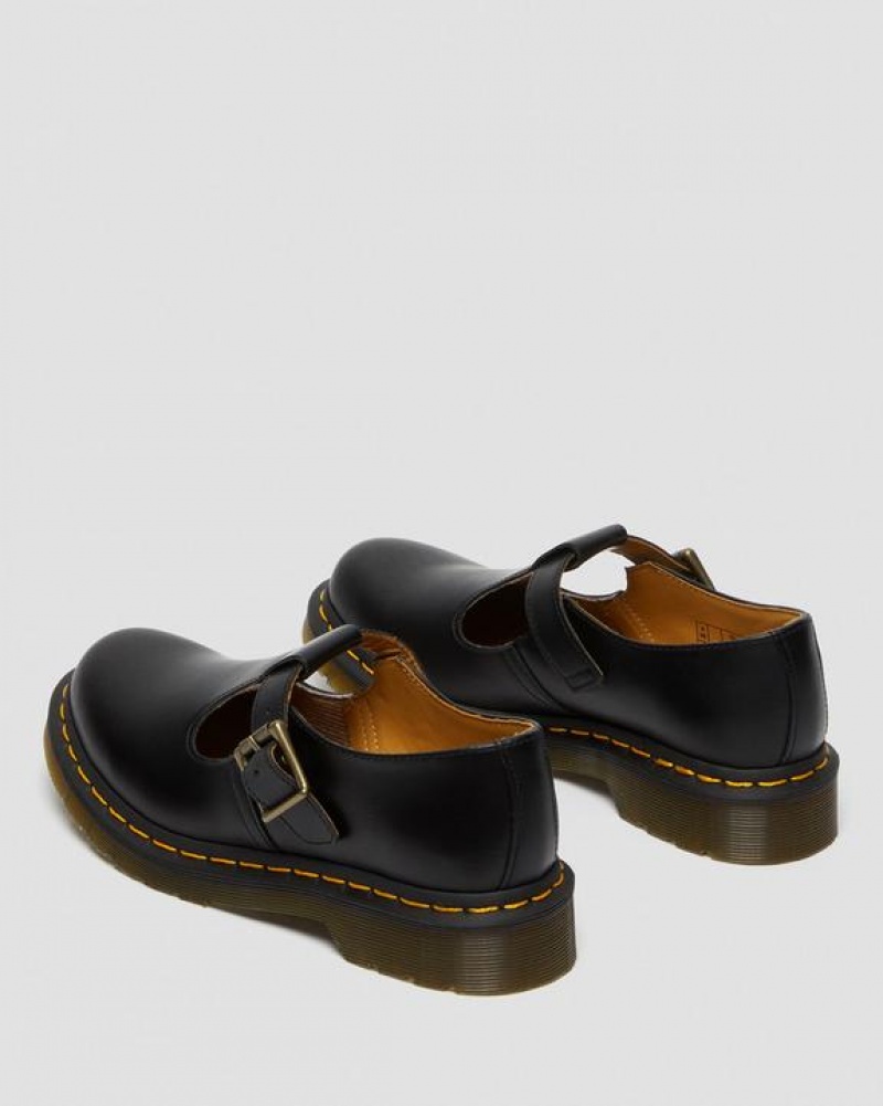 Dr Martens Polley Smooth Nahkaiset Mary Janes Naisten Kengät Mustat | Suomi_Dr31030