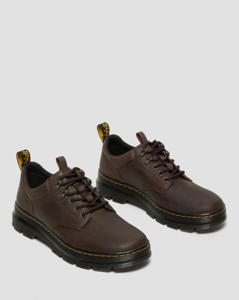 Dr Martens Reeder Crazy Horse Nahkaiset Utility Naisten Kengät Tummanruskea | Suomi_Dr61250