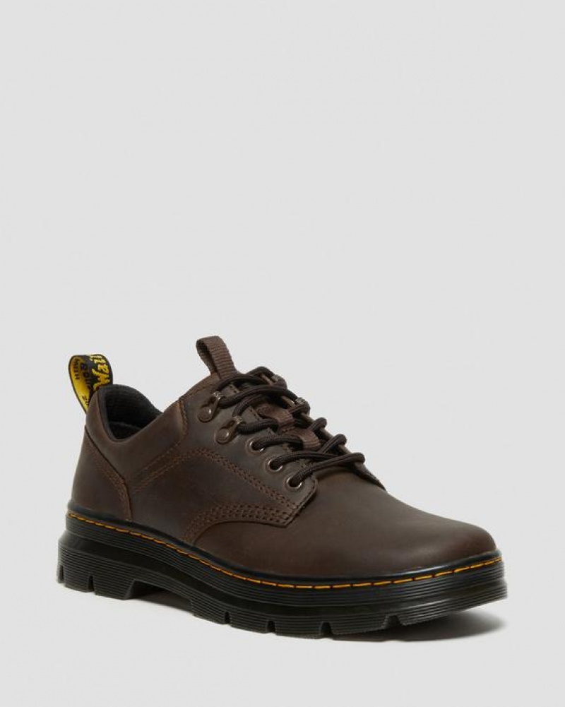 Dr Martens Reeder Crazy Horse Nahkaiset Utility Naisten Kengät Tummanruskea | Suomi_Dr61250