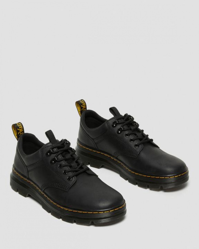 Dr Martens Reeder Wyoming Nahkaiset Utility Miesten Kengät Mustat | Suomi_Dr36951