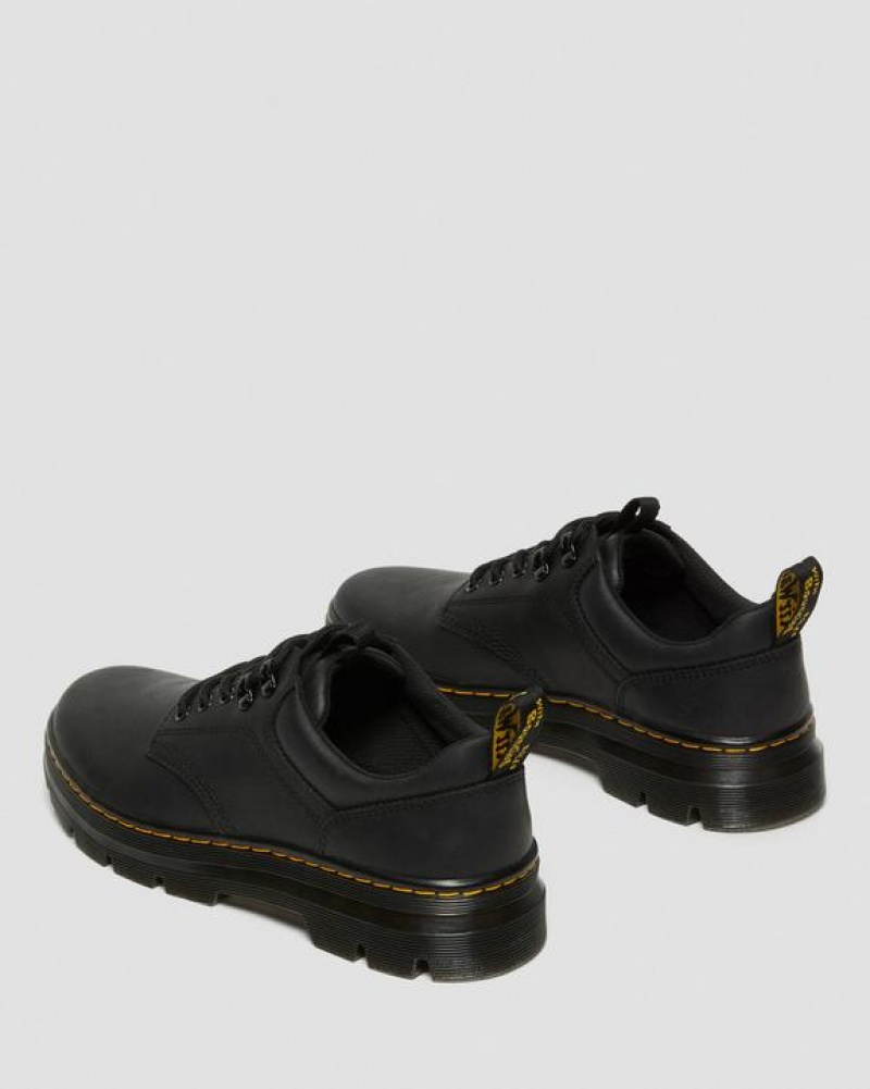 Dr Martens Reeder Wyoming Nahkaiset Utility Miesten Kengät Mustat | Suomi_Dr36951