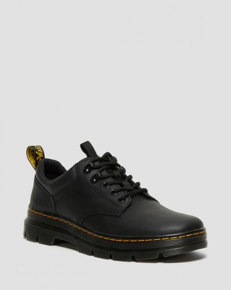 Dr Martens Reeder Wyoming Nahkaiset Utility Miesten Kengät Mustat | Suomi_Dr36951