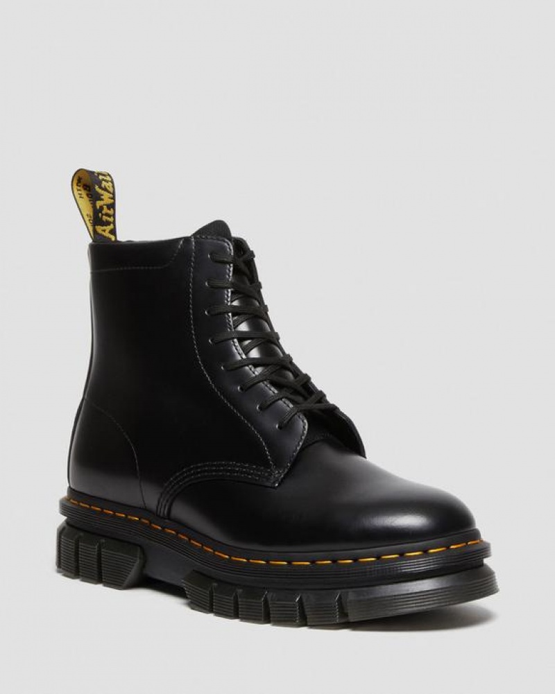 Dr Martens Rikard Smooth Nahkaiset Pitsi Up Miesten Platform Kengät Mustat | Suomi_Dr74533