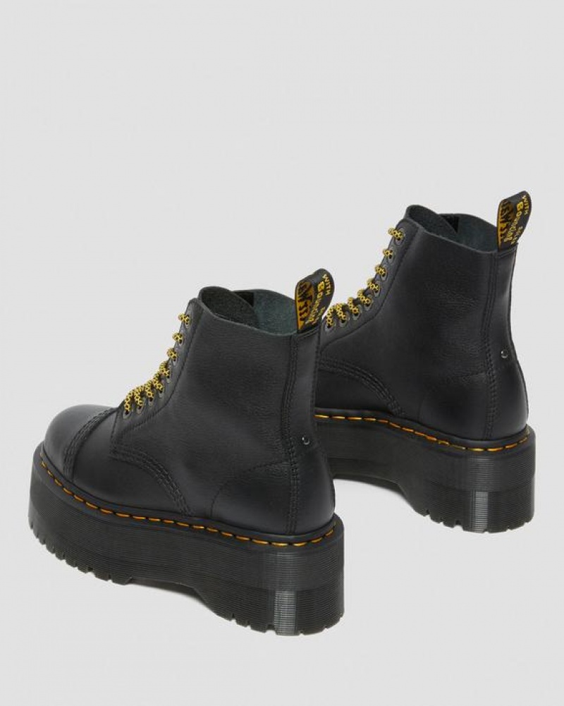 Dr Martens Sinclair Max Pisa Nahkaiset Naisten Platform Kengät Mustat | Suomi_Dr58532