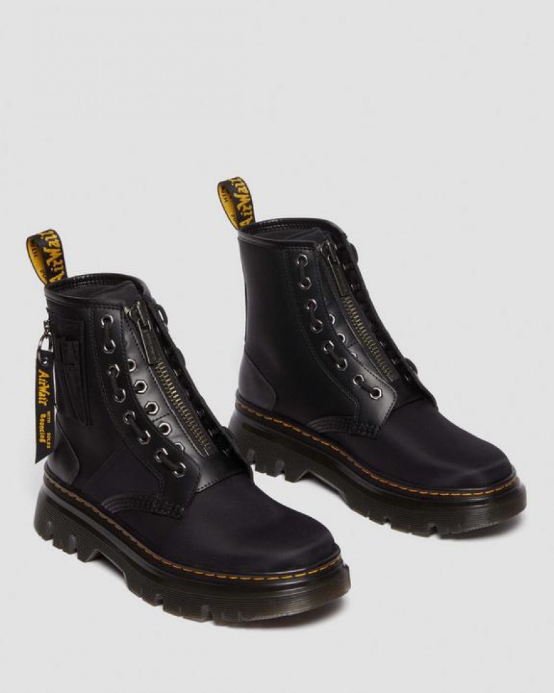 Dr Martens Tarik Alpha Industries Nahkaiset & Nylon Utility Miesten Saappaat Mustat | Suomi_Dr53553