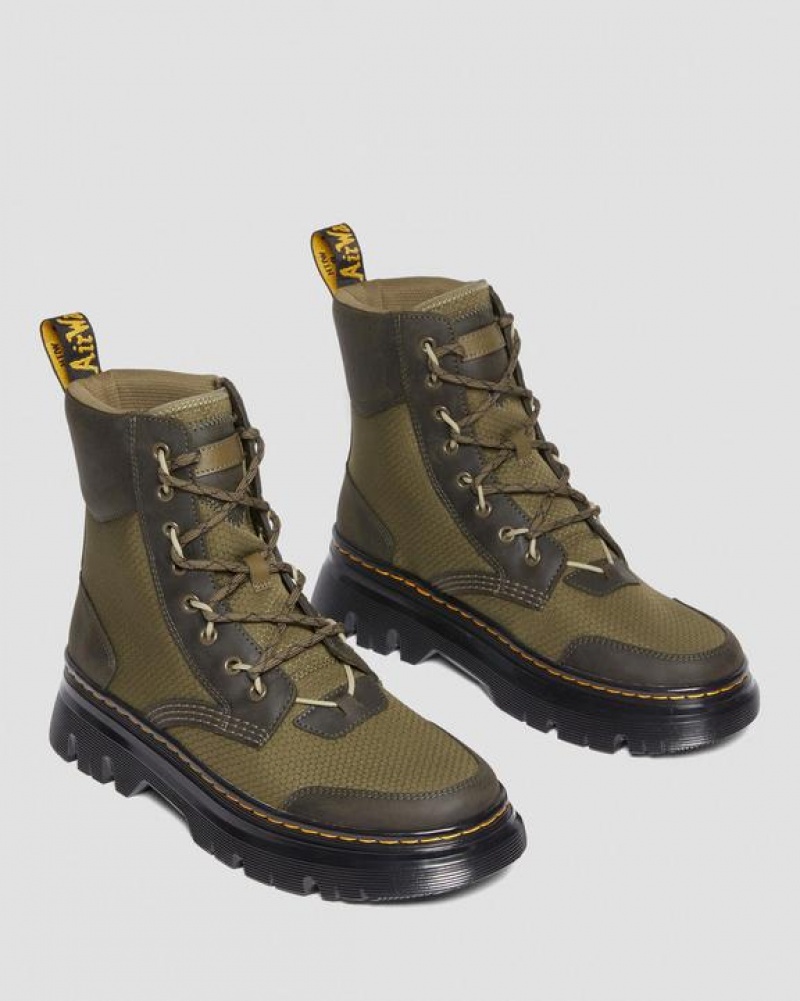 Dr Martens Tarik Nahkaiset & Nylon Utility Naisten Saappaat Oliivinvihreä | Suomi_Dr43507