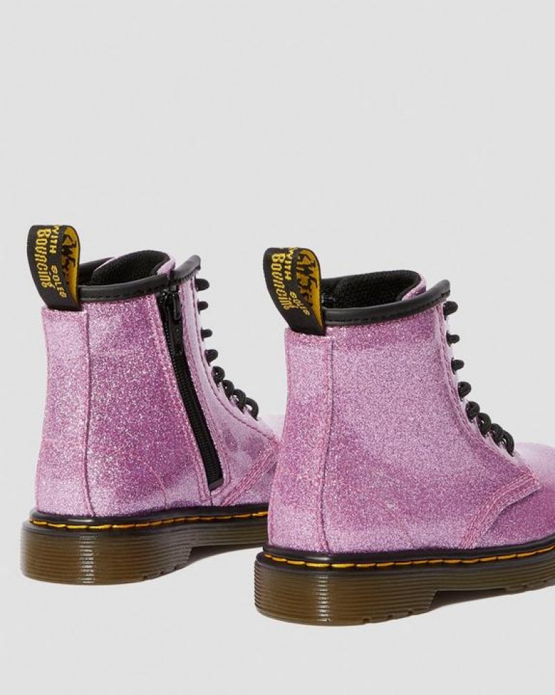 Dr Martens Toddler 1460 Glitter Pitsi Up Lasten Saappaat Tummanpinkki | Suomi_Dr91124