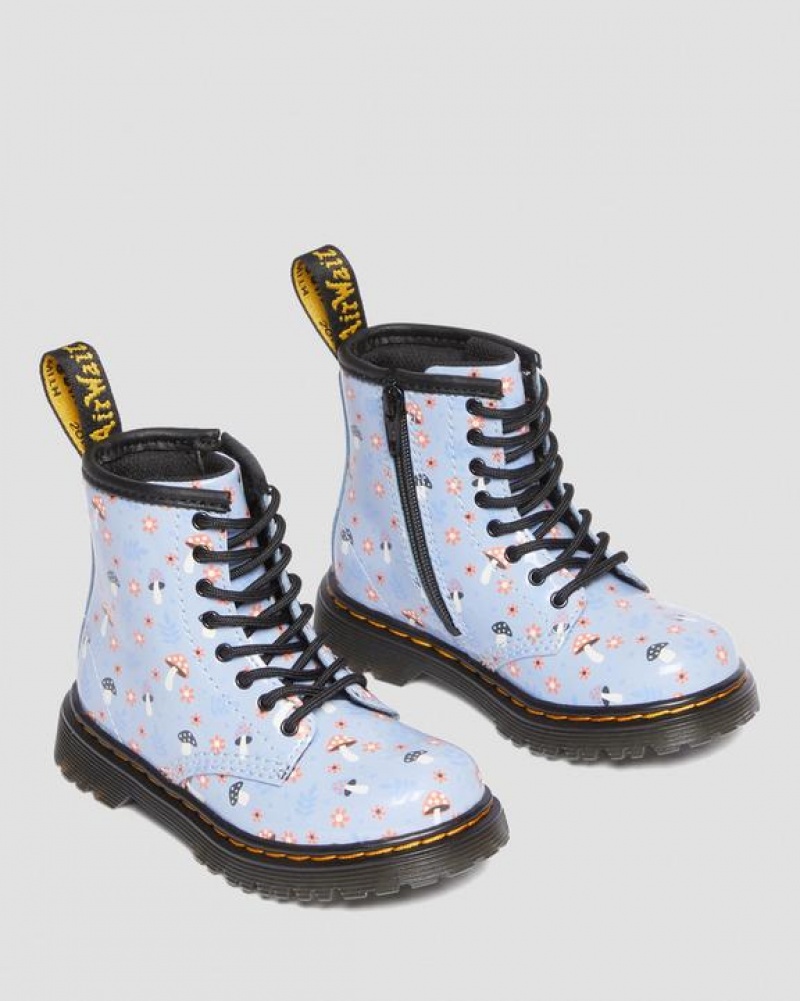 Dr Martens Toddler 1460 Kiiltonahka Woodland Pitsi Up Lasten Saappaat Sininen | Suomi_Dr88735