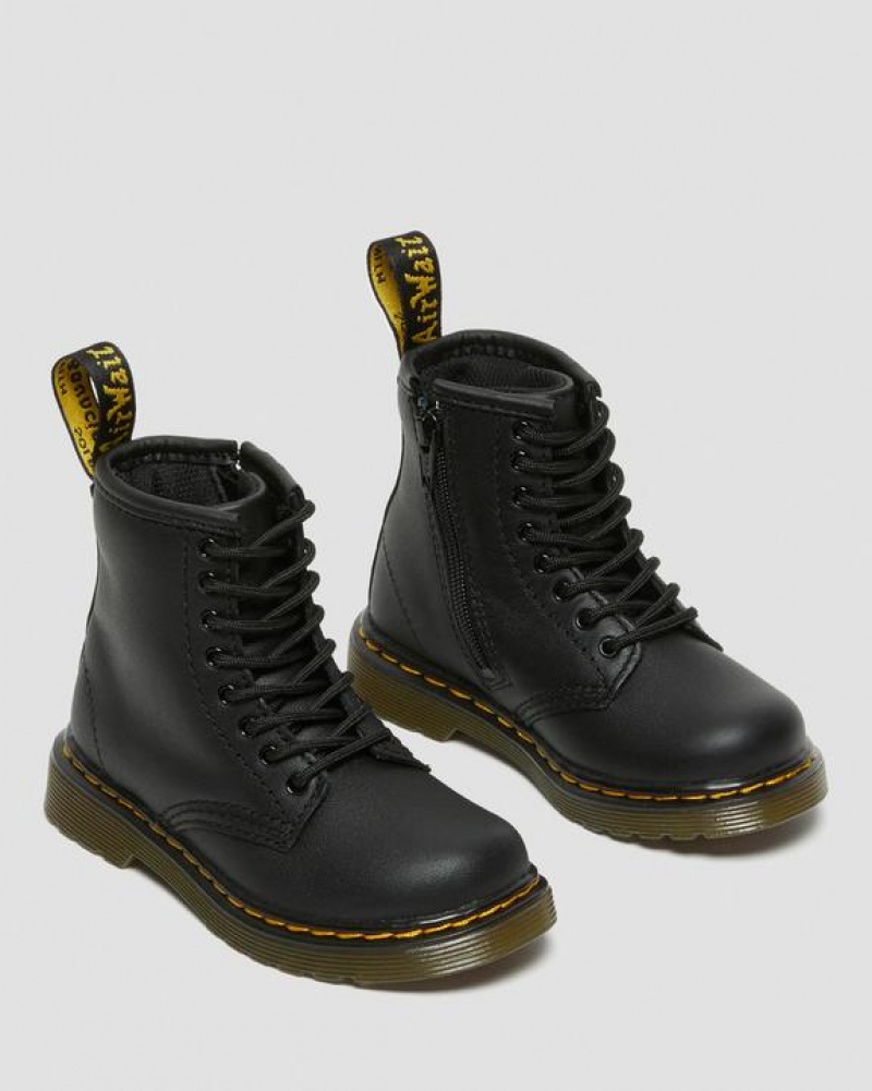 Dr Martens Toddler 1460 Softy T Nahkaiset Pitsi Up Lasten Saappaat Mustat | Suomi_Dr85742