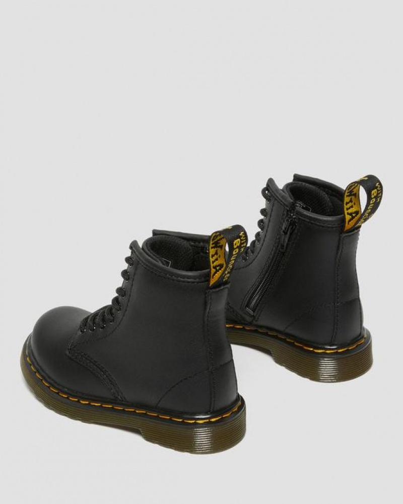 Dr Martens Toddler 1460 Softy T Nahkaiset Pitsi Up Lasten Saappaat Mustat | Suomi_Dr85742