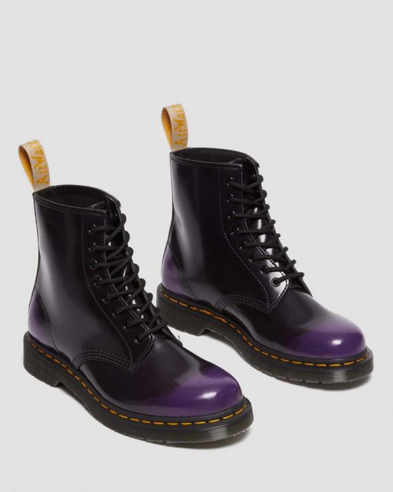 Dr Martens Vegaaniset 1460 Pitsi Up Miesten Saappaat Mustat Violetit | Suomi_Dr70884