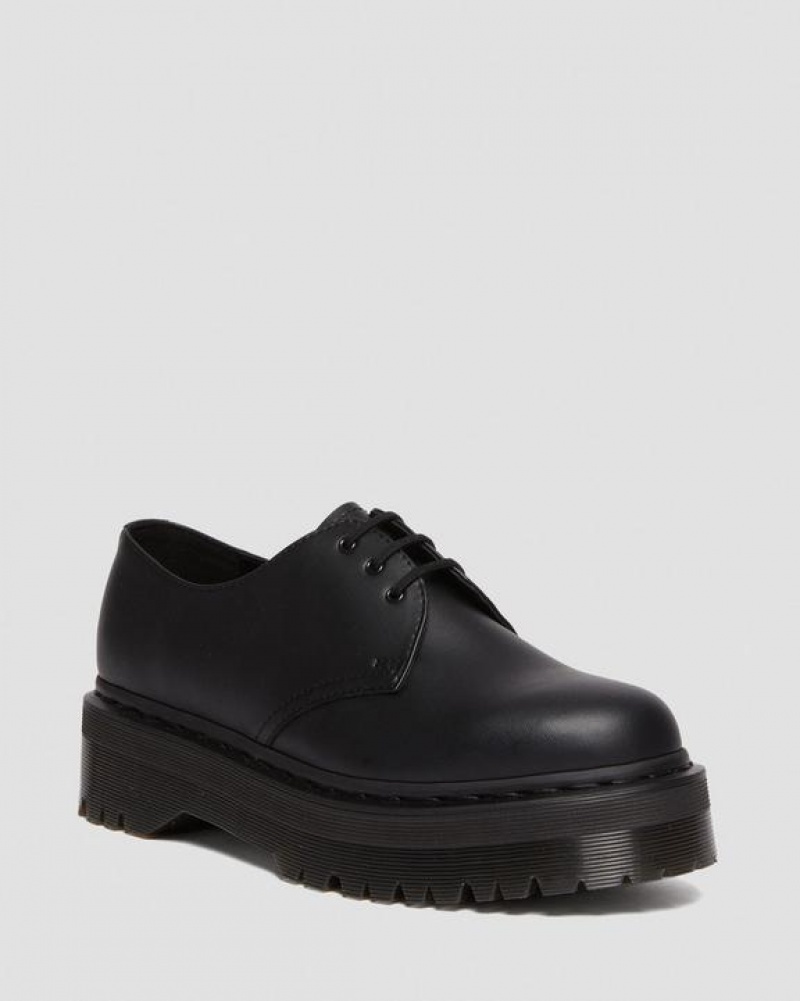 Dr Martens Vegaaniset 1461 Mono Felix Miesten Platform Kengät Mustat | Suomi_Dr99032