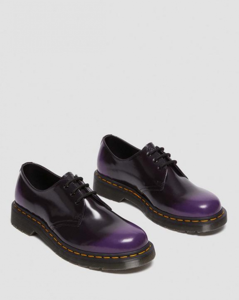 Dr Martens Vegaaniset 1461 Oxford Miesten Kengät Mustat Violetit | Suomi_Dr12704