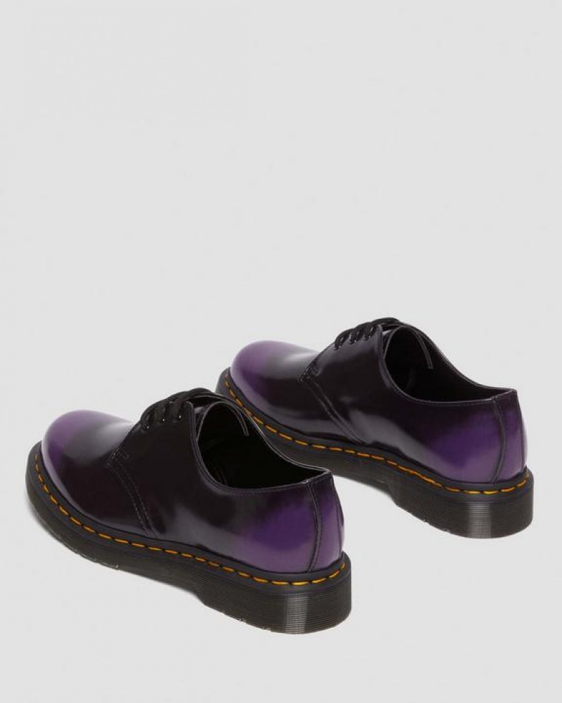 Dr Martens Vegaaniset 1461 Oxford Miesten Kengät Mustat Violetit | Suomi_Dr12704