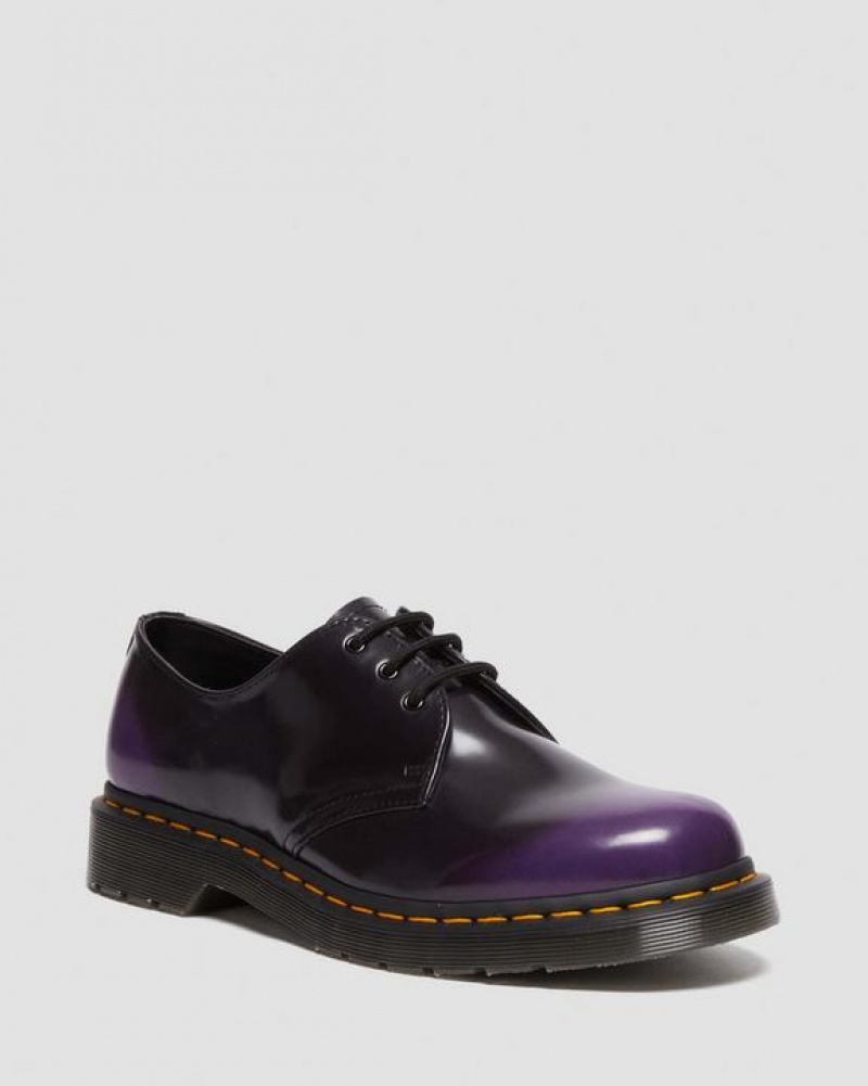 Dr Martens Vegaaniset 1461 Oxford Miesten Kengät Mustat Violetit | Suomi_Dr12704