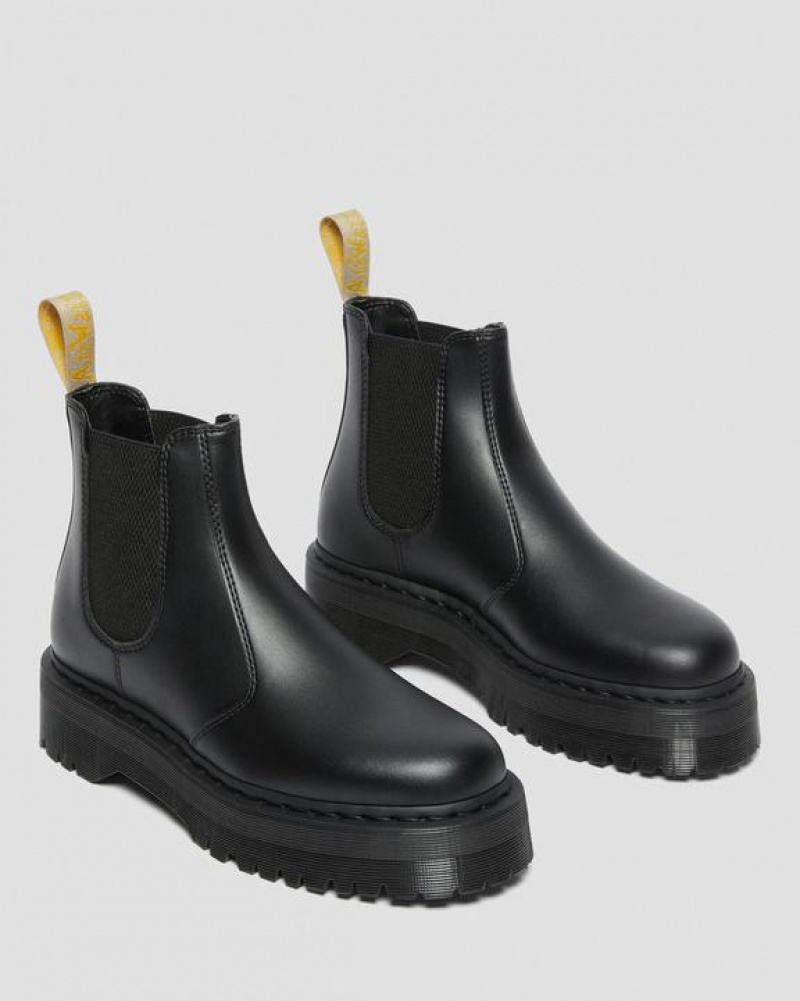 Dr Martens Vegaaniset 2976 Felix Platform Chelsea Naisten Saappaat Mustat | Suomi_Dr41165