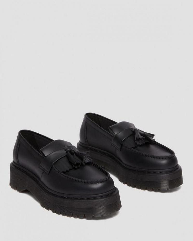 Dr Martens Vegaaniset Adrian Felix Platform Tassel Loafers Naisten Kengät Mustat | Suomi_Dr76056