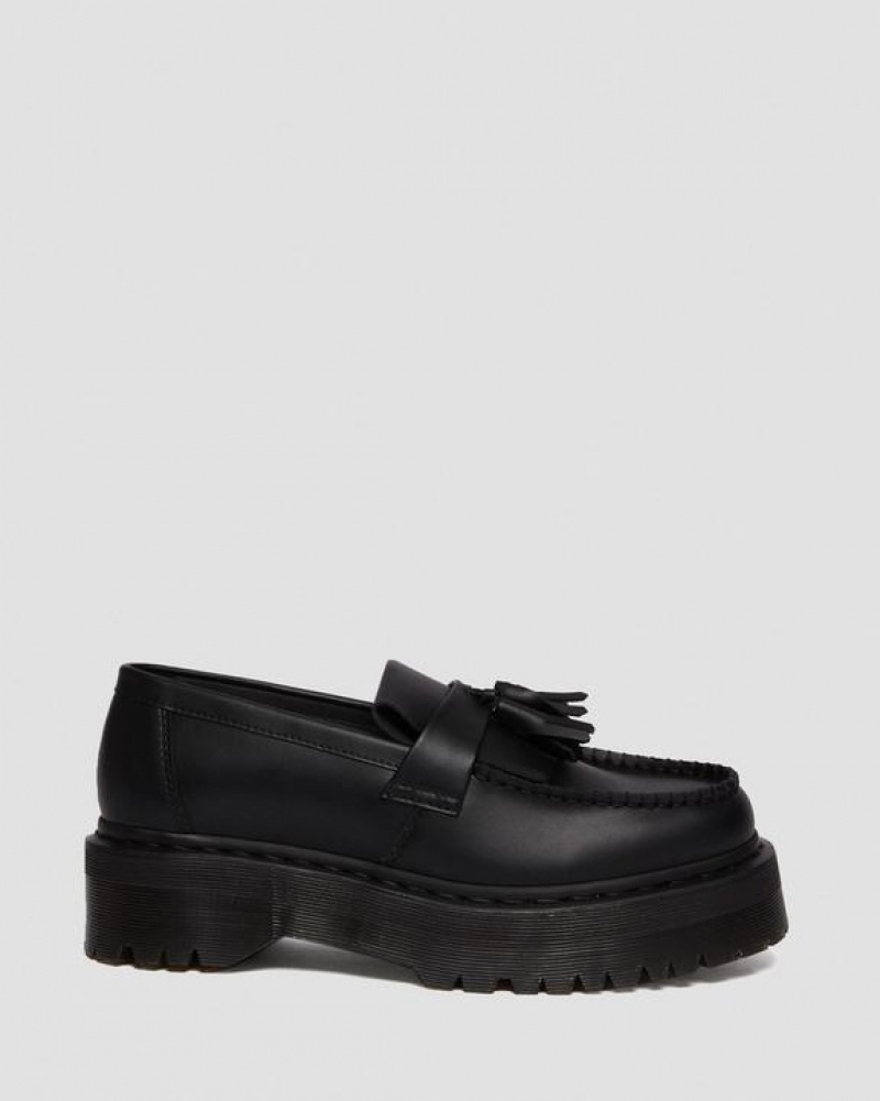 Dr Martens Vegaaniset Adrian Felix Platform Tassel Loafers Naisten Kengät Mustat | Suomi_Dr76056