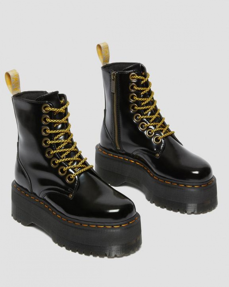 Dr Martens Vegaaniset Jadon Boot Max Platforms Naisten Saappaat Mustat | Suomi_Dr13495