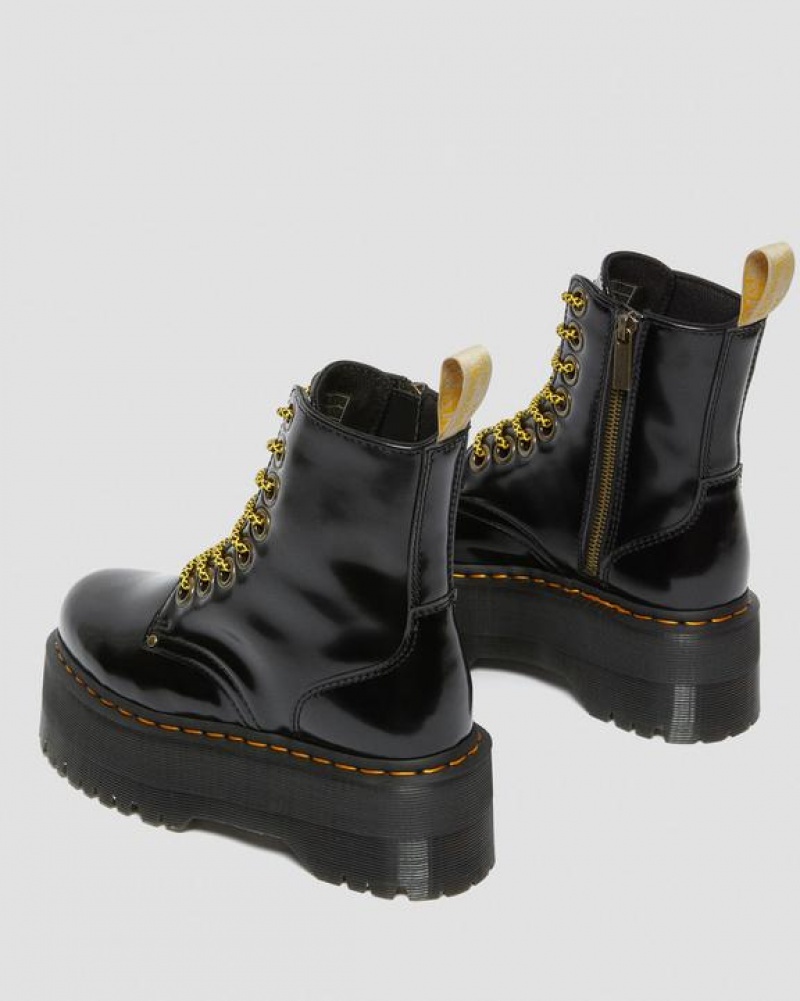 Dr Martens Vegaaniset Jadon Boot Max Platforms Naisten Saappaat Mustat | Suomi_Dr13495