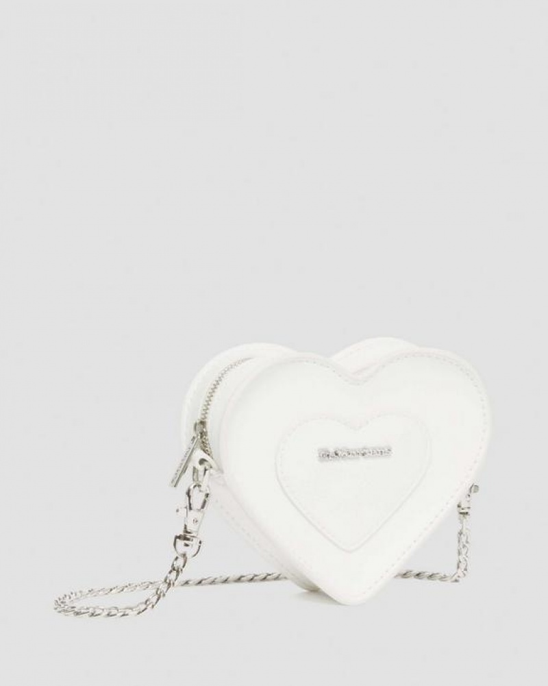 Dr Martens Vegaaniset Mini Heart Shaped Accessories Laukut Valkoinen | Suomi_Dr53814