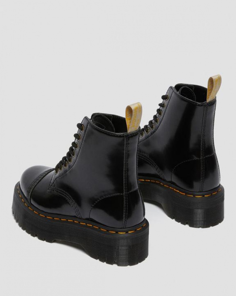 Dr Martens Vegaaniset Sinclair Naisten Platform Kengät Mustat | Suomi_Dr40487