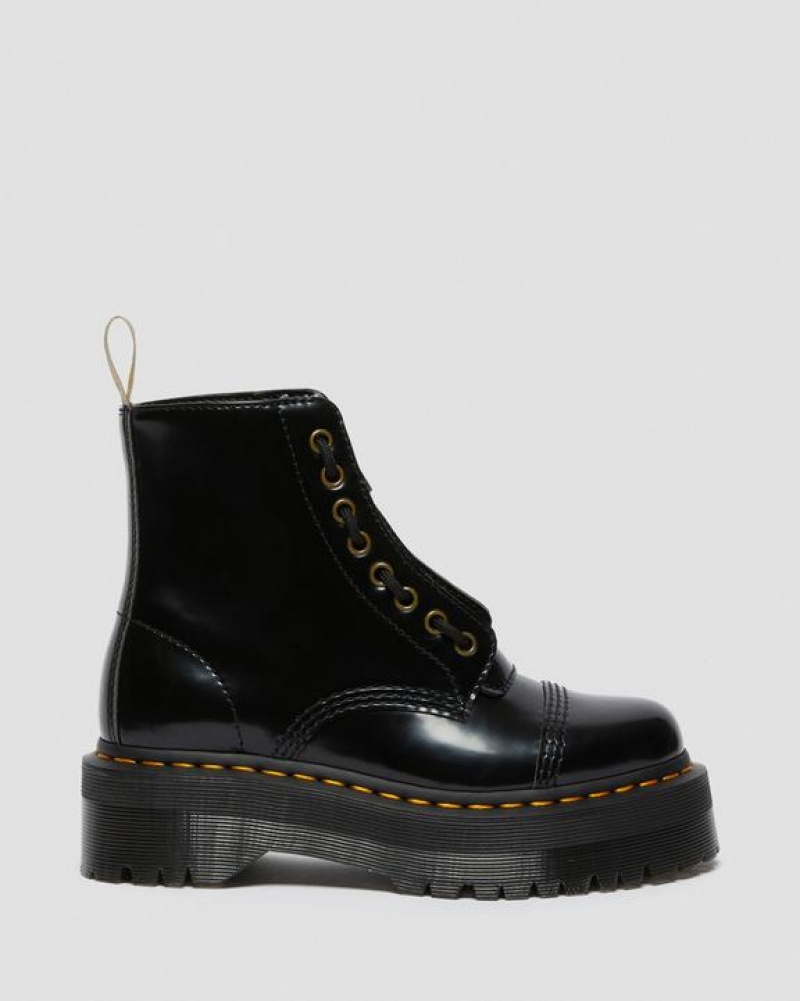 Dr Martens Vegaaniset Sinclair Naisten Platform Kengät Mustat | Suomi_Dr40487