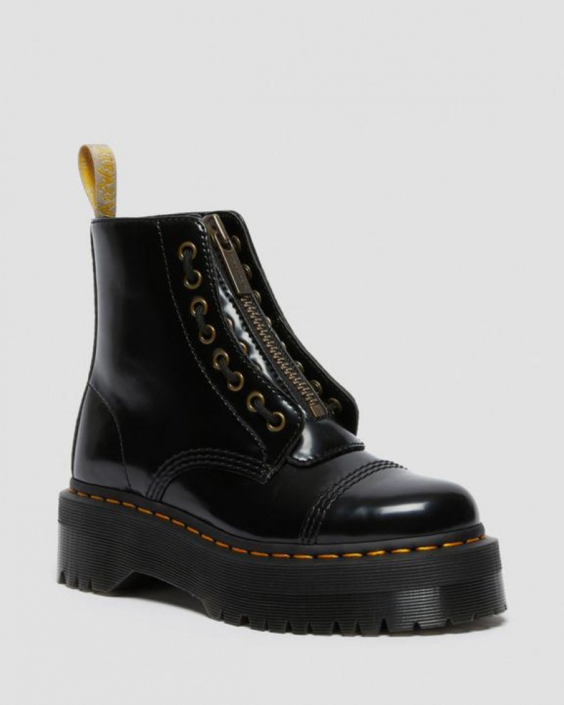 Dr Martens Vegaaniset Sinclair Naisten Platform Kengät Mustat | Suomi_Dr40487