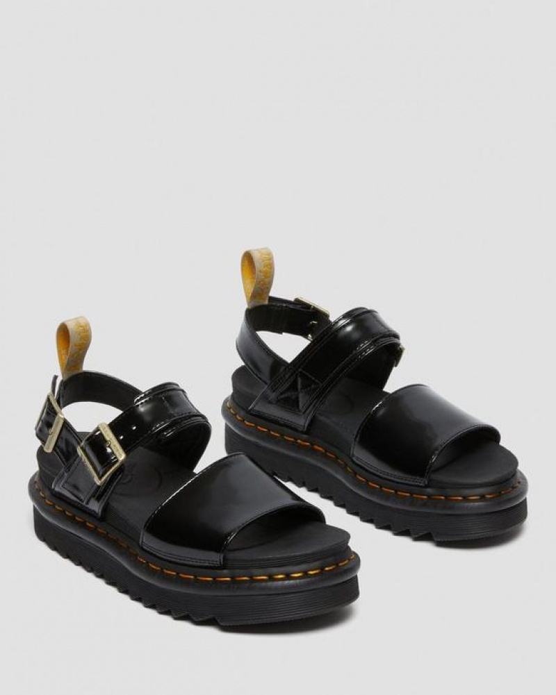 Dr Martens Vegaaniset Voss Strap Naisten Sandaalit Mustat | Suomi_Dr45362