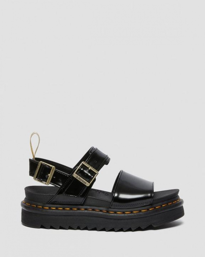 Dr Martens Vegaaniset Voss Strap Naisten Sandaalit Mustat | Suomi_Dr45362