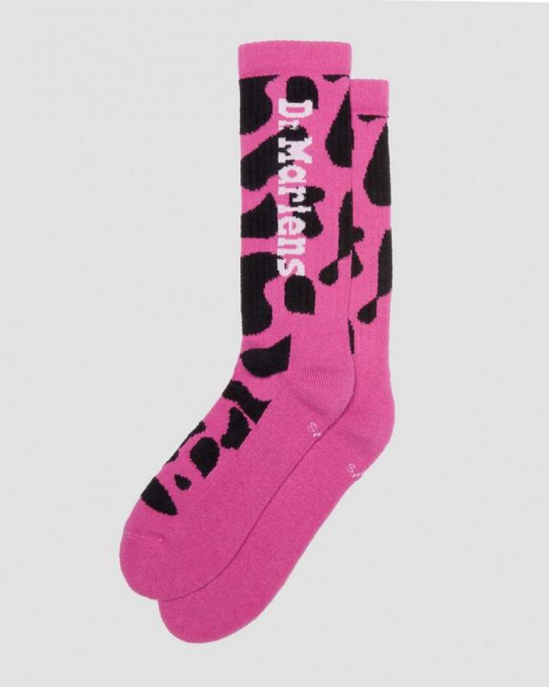 Dr Martens Vertical Logo Cow Print Puuvilla Blend Accessories Size,S/M,M/L~US WOMEN,5 - 10,11 - 16~US MEN,4 - 9,10 - 15~UK,3 - Pinkki | Suomi_Dr99925