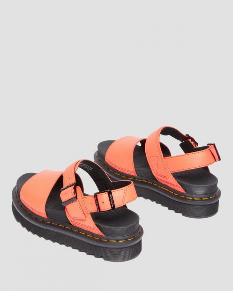 Dr Martens Voss Pisa Nahkaiset Strap Naisten Sandaalit Koralli | Suomi_Dr45831