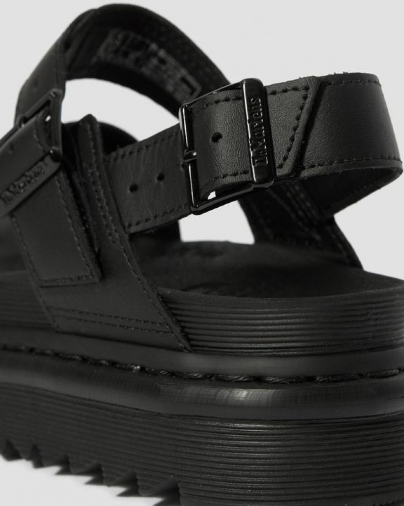 Dr Martens Voss Women's Nahkaiset Strap Naisten Sandaalit Mustat | Suomi_Dr42096