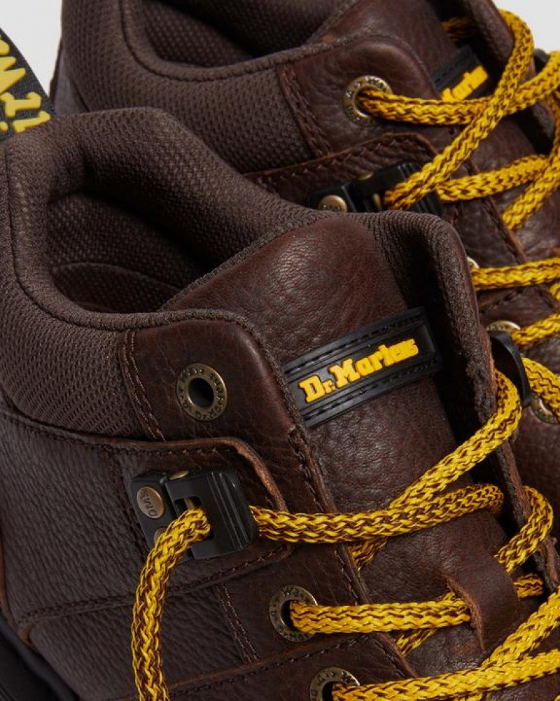 Dr Martens Woodard Grizzly Nahkaiset Low Vapaa-ajan Naisten Saappaat Tummanruskea | Suomi_Dr79313