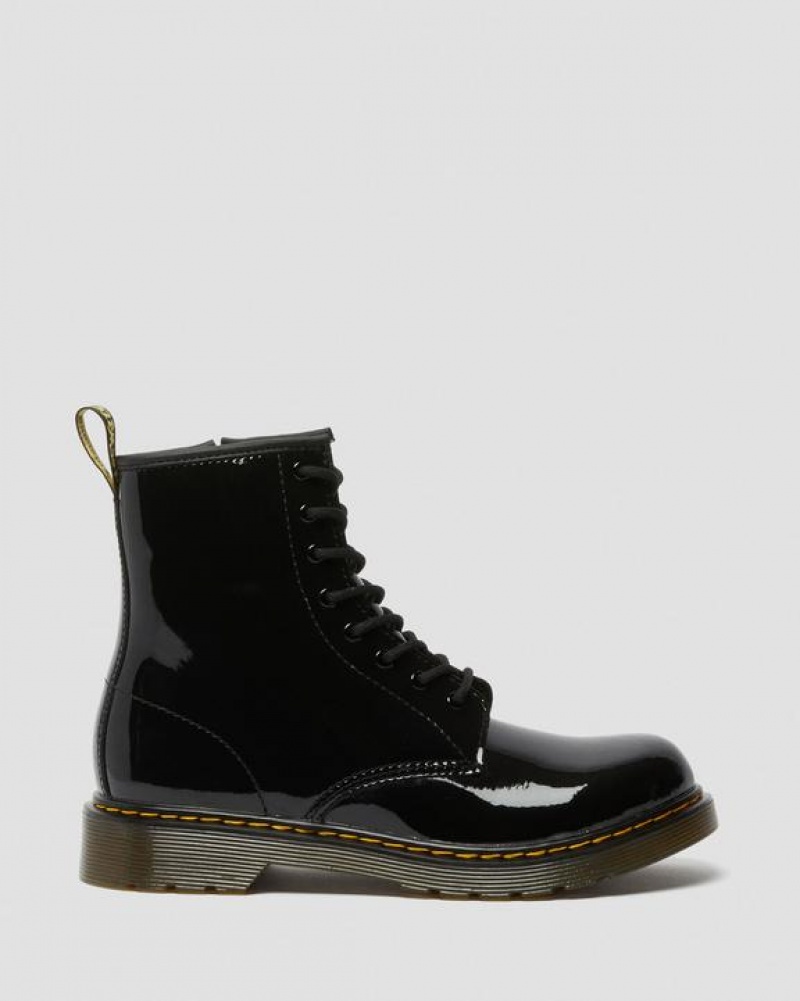 Dr Martens Youth 1460 Kiiltonahka Nahkaiset Pitsi Up Lasten Saappaat Mustat | Suomi_Dr21321