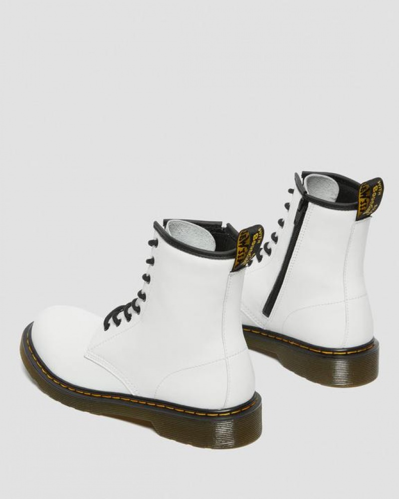 Dr Martens Youth 1460 Nahkaiset Pitsi Up Lasten Saappaat Valkoinen | Suomi_Dr49090